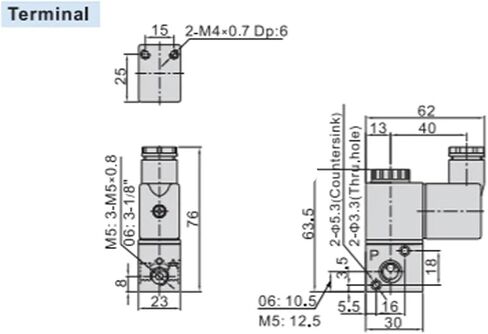 1 قطعة 3V1-06/M5 الهواء اتجاهين صمام الملف اللولبي هوائي الإلكترونية DC12V DC24V AC220v AC110V (3V1-06 4 مللي متر ، DC12V) in Saudi Arabia