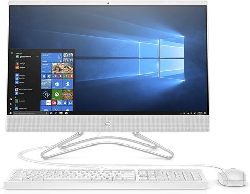 HP 24-Inch All-in-One Touchscreen Computer, AMD Ryzen 5 3500U Processor, 8 GB RAM, 1 TB Hard Drive, 256 GB SSD, Windows 10 Home (24-F1060, White) in Saudi Arabia