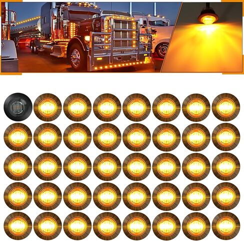 Purple 3/4" 12V Round LED Clearence Light Front Rear Side Marker Indicators Light Bullet Marker Light for Truck RV Car Bus Trailer Van Caravan Boat in Saudi Arabia