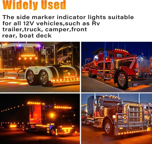 Purple 3/4" 12V Round LED Clearence Light Front Rear Side Marker Indicators Light Bullet Marker Light for Truck RV Car Bus Trailer Van Caravan Boat in Saudi Arabia