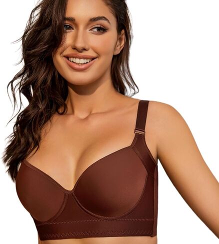 Push Up Bras for Women Daisy Bra Bras for Back Fat Sexy Comfortable Back Smoothing Bra (34B-46DD) in Saudi Arabia