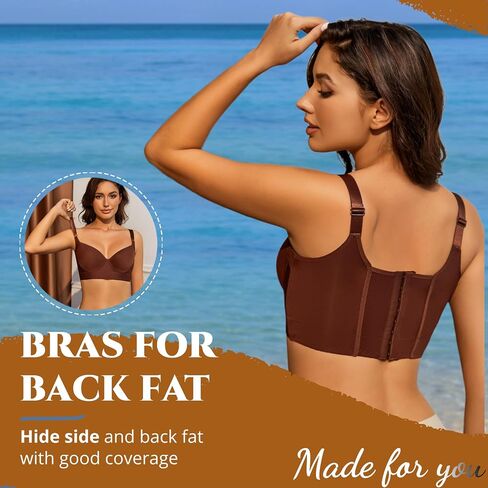 Push Up Bras for Women Daisy Bra Bras for Back Fat Sexy Comfortable Back Smoothing Bra (34B-46DD) in Saudi Arabia