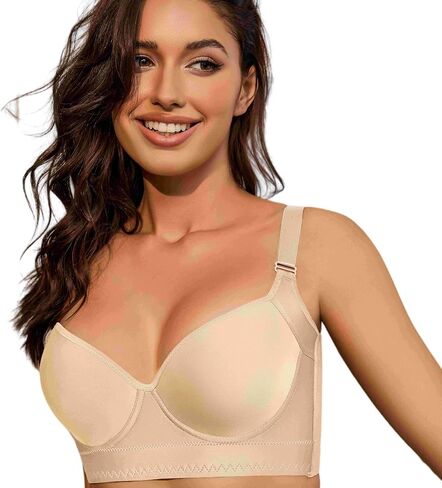 Push Up Bras for Women Daisy Bra Bras for Back Fat Sexy Comfortable Back Smoothing Bra (34B-46DD) in Saudi Arabia