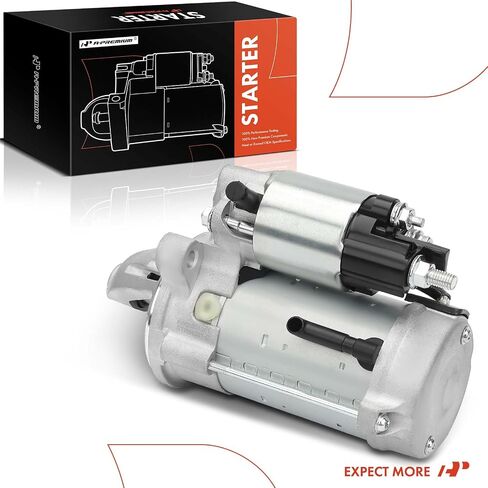 A-Premium Starter Motor Compatible with Ford Mustang 2016-2020/2022-2023, 5.0L, 12V 1.4KW 12-Teeth Clockwise, Replace# GR3T11000AA, GR3Z11002A in Saudi Arabia
