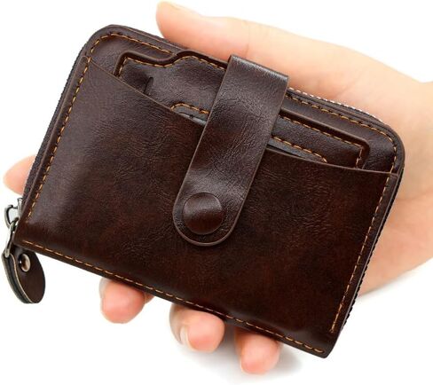 Small Wallet for Women, Slim RFID Blocking Credit Card Holder with ID Window, Compact Purses for Women with 9 Card Slots（Black） in Saudi Arabia