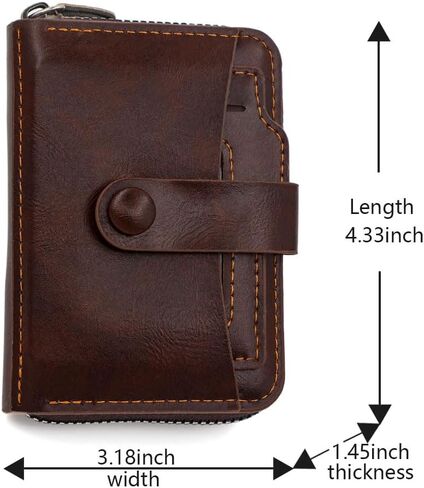 Small Wallet for Women, Slim RFID Blocking Credit Card Holder with ID Window, Compact Purses for Women with 9 Card Slots（Black） in Saudi Arabia
