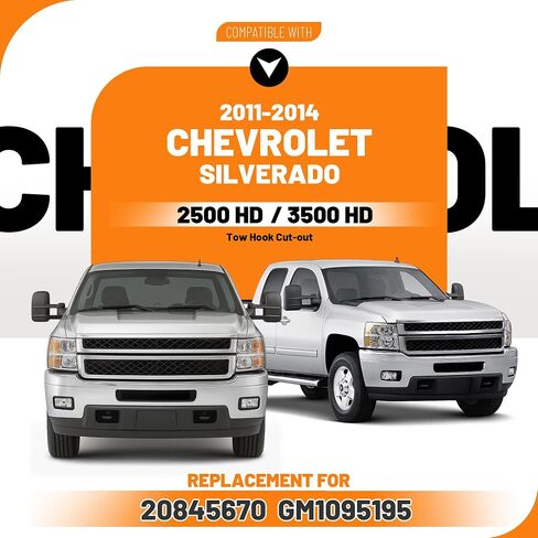 امتداد الستارة الأمامية من KUAFU متوافق مع 2011-2014 Chevy شيفروليه سيلفرادو 2500 HD 3500 HD بديل لـ 20845670 GM1095195 ملحق مانع تسرب الهواء السفلي من البلاستيك الأسود in Saudi Arabia