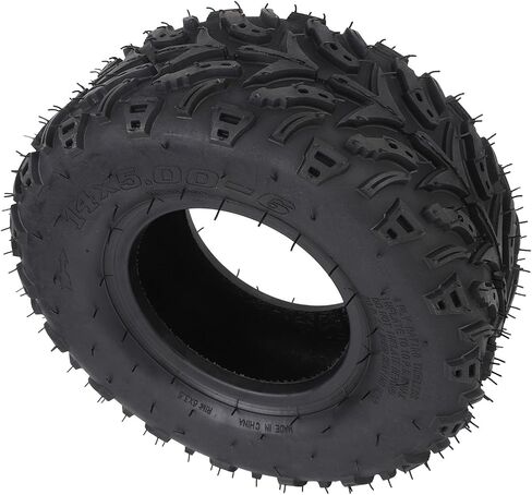 GOTOTOP ATV UTV Quad Tire Off Road Tire Front 14x5.00-6 Rubber Replacement Tire for ATV Quad Off Road Go Kart Cart Mini Bike in Saudi Arabia