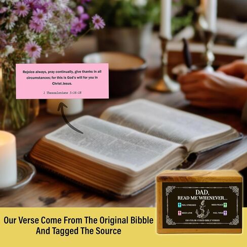Marriage Bible Verse Box for Couple – 150 Prayer Cards, Christian Wedding Gift for Mom Dad, Mr & Mrs, Prayer Box with Wooden Handheld Pocket Cross, Inspirational Scriptures, Housewarming Gifts in Saudi Arabia