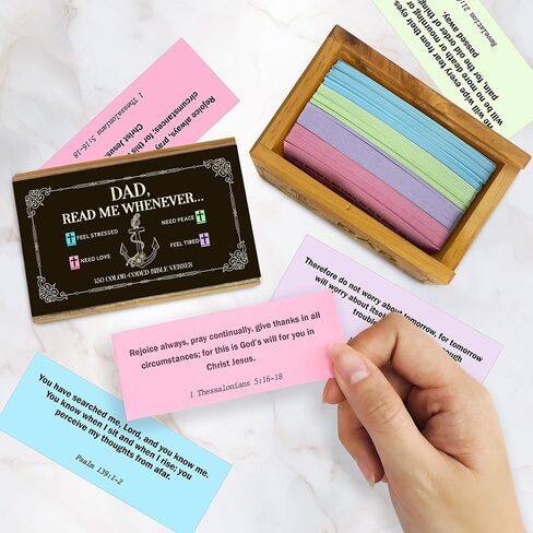 Marriage Bible Verse Box for Couple – 150 Prayer Cards, Christian Wedding Gift for Mom Dad, Mr & Mrs, Prayer Box with Wooden Handheld Pocket Cross, Inspirational Scriptures, Housewarming Gifts in Saudi Arabia