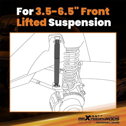 maXpeedingrods 3.5-6.5" Front Lifted Shocks for Chevy Silverado/GMC Sierra 1500 Classic 1999-2007, for Avalanche/Suburban/Tahoe 1500/GMC Yukon/Cadillac Escalade 2000-2006, G1 Upgraded Version in Saudi Arabia
