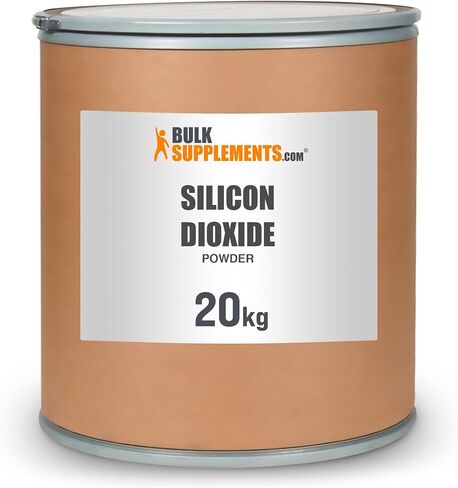 BulkSupplements.com Silicon Dioxide Powder - Silica Powder, Silicon Dioxide Food Grade -Additive & Anti-Caking Agent for Capsules, Emulsifier, 500g (1.1 lbs) (Pack of 1) in Saudi Arabia