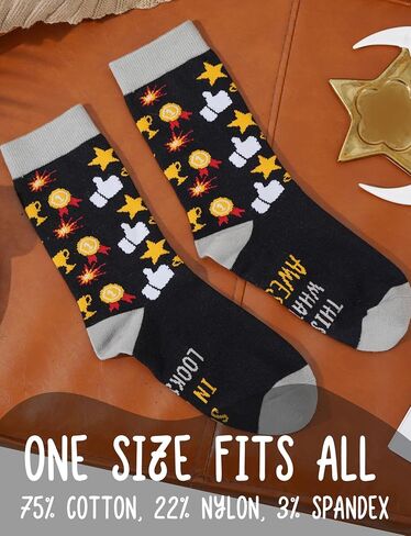 InnoBeta Godfahter Gifts, Gifts for Godfather on Birthday and Christmas, One Size Crew Socks in Saudi Arabia