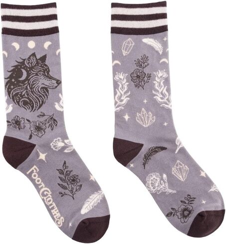 FootClothes Forest Familiars Witchy Nature Animal Crew Socks Adult Unisex One Size OSFM in Saudi Arabia
