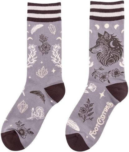 FootClothes Forest Familiars Witchy Nature Animal Crew Socks Adult Unisex One Size OSFM in Saudi Arabia