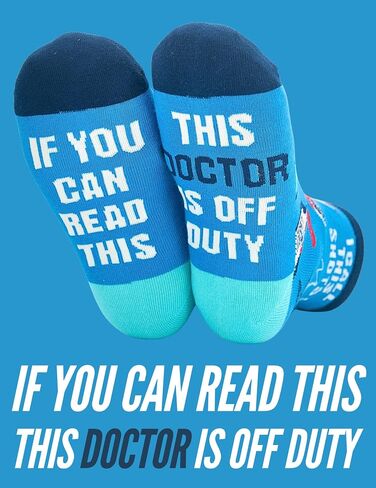 InnoBeta Funny Doctor Gifts for Men Women, Unique Gifts for Doctors, Doctors Retirement Gift, One Size Crew Socks in Saudi Arabia