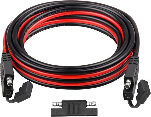 كابل تمديد XRDS -RF SAE بطول 10 أقدام - سلك نحاسي معلب عالي التحمل 10AWG مع موصلات طرفية لكابل بطارية SAE لتطبيقات السيارات والمركبات الترفيهية والبحرية والطاقة الشمسية. in Kuwait