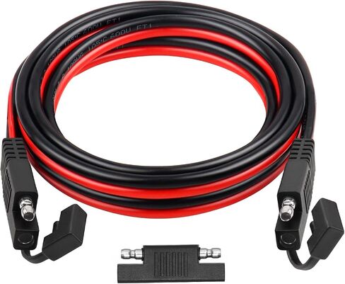 كابل تمديد XRDS -RF SAE بطول 10 أقدام - سلك نحاسي معلب عالي التحمل 10AWG مع موصلات طرفية لكابل بطارية SAE لتطبيقات السيارات والمركبات الترفيهية والبحرية والطاقة الشمسية. in Kuwait