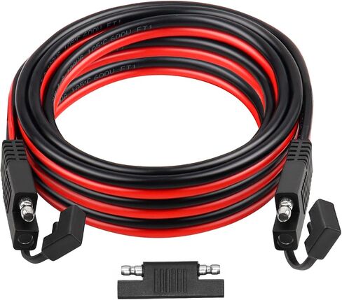 كابل تمديد XRDS -RF SAE بطول 10 أقدام - سلك نحاسي معلب عالي التحمل 10AWG مع موصلات طرفية لكابل بطارية SAE لتطبيقات السيارات والمركبات الترفيهية والبحرية والطاقة الشمسية. in Kuwait