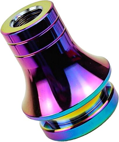 Hovom Car Shift Knob Boot Retainer, M12x1.25 Durable Aluminum Cars Gear Shift Knob Adapter, Waterproof Metal Manual Vehicle Gear Shifter Lever Adapter, Universal Car Accessories (Silver) in Saudi Arabia