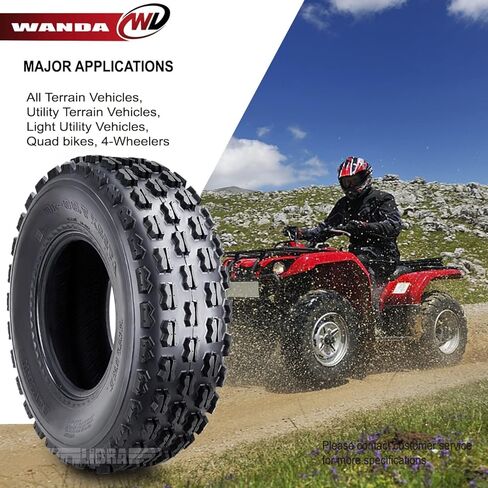 إطارات سباق واندا (2) رياضية GNCC مقاس 22x7-10 مناسبة لسيارات Honda TRX 250X 300X 400X 250R الأمامية in Saudi Arabia