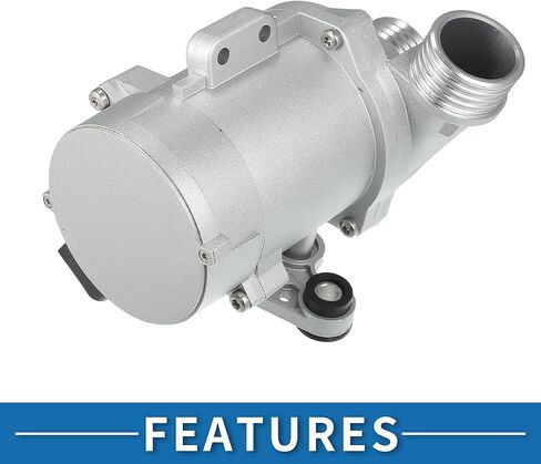 Water Pump No.11517583836/11518635092 with Screws Kit 17.2x14.5cm Car Electric Engine Water Pump for BMW 528I 2011 3.0L Metal Silver Tone 1 Set in Kuwait