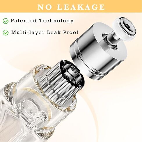 قطعتان من زجاجات العطور القابلة لإعادة الملء، رذاذ عطر يملأ الجزء السفلي، موزع كولونيا صغير فارغ، حجم الجيب المحمول للجيب أثناء التنقل 5 مل (أسود ورمادي) in Saudi Arabia