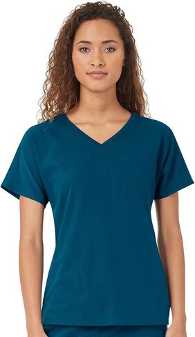 قميص WonderWink النسائي Dolman 3 Pocket Scrub، فوشيا، 4XL in Saudi Arabia