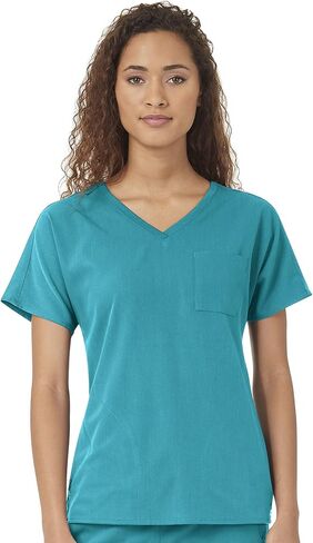 قميص WonderWink النسائي Dolman 3 Pocket Scrub، فوشيا، 4XL in Saudi Arabia