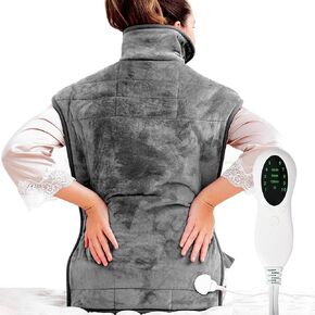 Heating Pad for Neck and Shoulders and Back,Extra Long Weighted Covered,Heating Pad for Back,Gift for Friend Lover Mom and Dad in Kuwait