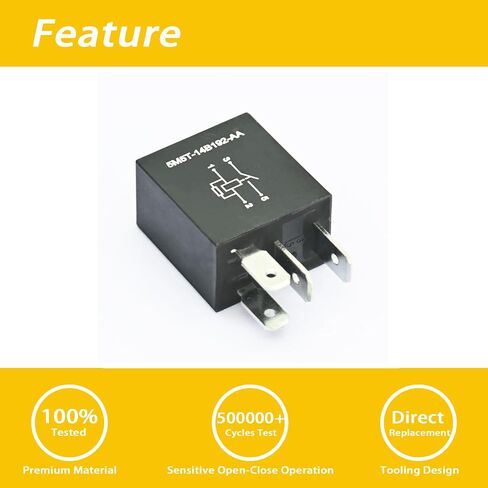 5M5T-14B192-AA Automotive Relay Fit for S-Type and More, 12V 20A 4 Pins in Saudi Arabia