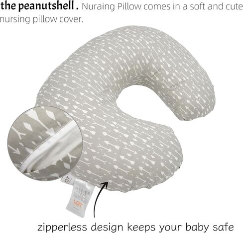 LAT Nursing Pillow and Positioner,Best for Mom Breastfeeding Pillow,100% Cotton Soft Fits Snug On Infant (Giraffe & Elephant) in Kuwait