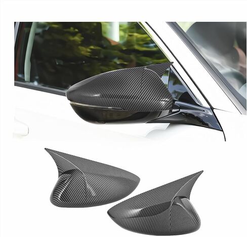 غطاء مرآة الرؤية الخلفية الجانبية الملحقات الخارجية غطاء مرآة الرؤية الخلفية الجناح ثور القرن الباب الجانب صب تقليم متوافق مع هوندا 10th 11th أكورد 2018-2023 2024 2025 أسود لامع in Kuwait