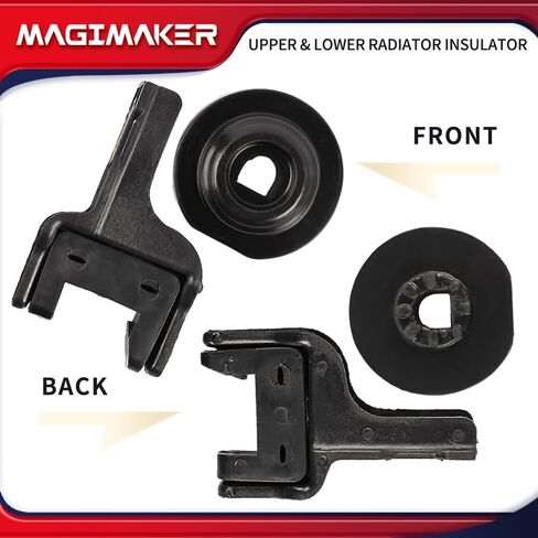 04596474AD Upper & Lower Radiator Support Bracket Isolator Compatible with Chrysler 300, Dodge Challenger Charger Magnum 2005-2021 Replace 4596474AD 68017994AA 4PCS Radiator Insulator in Saudi Arabia