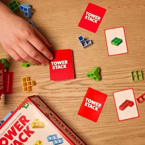 Tower Stack - Head to Head Stacking Game by Relatable, Games for Kids, Board Games for Family Night or Gifts for Kids 8-12 in Kuwait