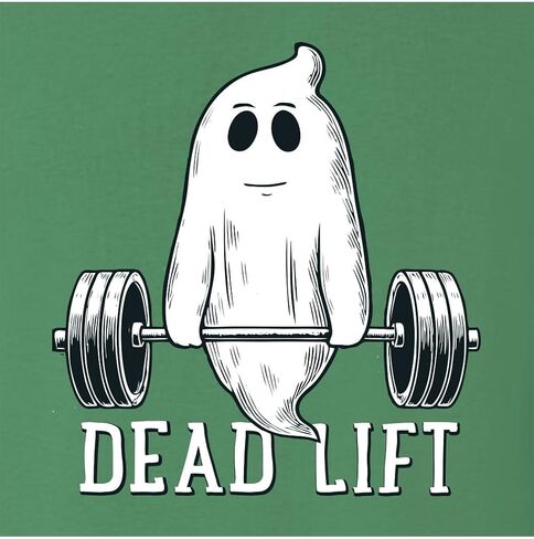 Go All Out Dead Lift Funny Ghost Deadlifting Halloween Gym Mens Youth Sweatshirt Crewneck in Saudi Arabia