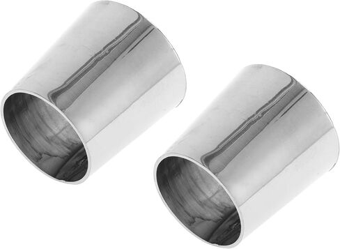 Motoforti Mandrel Exhaust Bend Elbow Concentric Reducer Car Exhaust Pipe Tubing Piping Adapter 1.25" OD to 1.5" OD 304 Stainless Steel Silver Tone 2 Pcs in Saudi Arabia