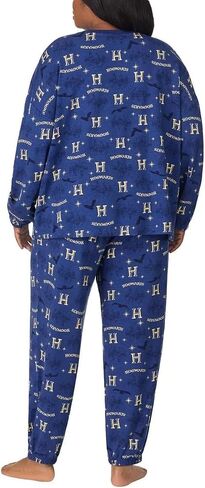 Hogwarts Harry Potter Women's Pajama Set, Long Sleeve Top and Jogger Pants, Blue, 2-Piece Lounge Set, Small in Saudi Arabia