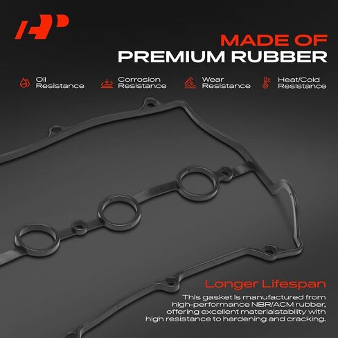 حشية غطاء صمام المحرك A-Premium متوافقة مع موديلات Mazda وFord وKia وMercury - Miata 1994-1997 1999-2000 2004-2005، Protege 1990-1998، Escort Tracer 1991-1996، Sephia 1995-1997، 1.8L in Saudi Arabia