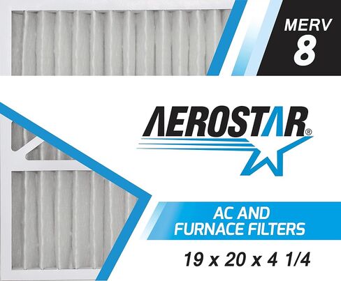 Aerostar 19x20x4 1/4 MERV 11, Carrier Replacement Pleated Air Filter, 19 X 20 X 4 1/4, Box of 2 in Saudi Arabia