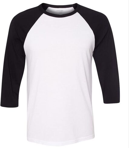 Joe's USA - Three-Quarter Sleeve Baseball Raglan Shirts in 21 Colors. XS-2XL in Kuwait