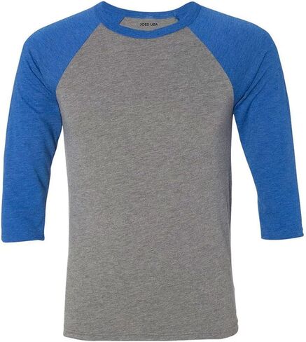 Joe's USA - Three-Quarter Sleeve Baseball Raglan Shirts in 21 Colors. XS-2XL in Kuwait