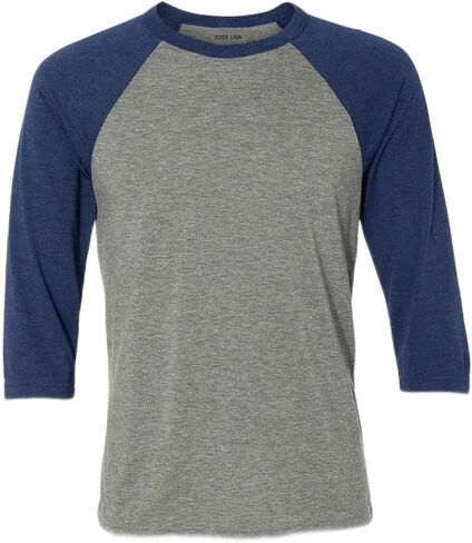 Joe's USA - Three-Quarter Sleeve Baseball Raglan Shirts in 21 Colors. XS-2XL in Kuwait
