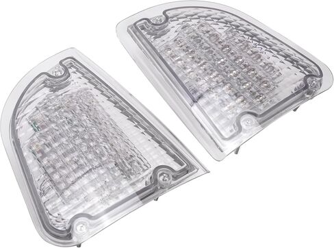 HECASA 29 LED ضوء إشارة الانعطاف متوافق مع 1986-2008 Kenworth T600A K300 T300 T330 T600 مصباح وقوف السيارات الجانبي مصباح علامة واضحة عدسة استبدال ضوء العنبر لK256509 K256509R in Saudi Arabia