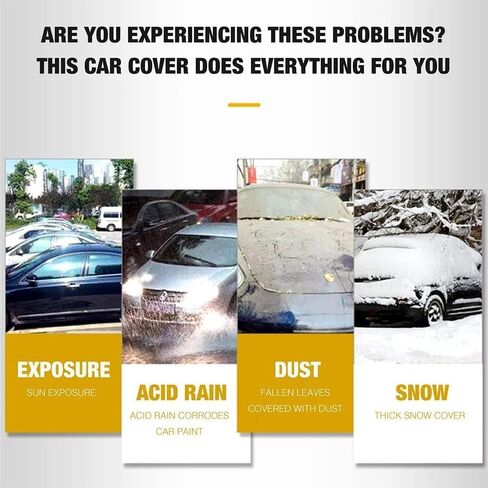 Car Cover for Mitsubishi Lancer Evolution Evo X/Evo V/Evo VI/Evo IX 1992-2016 Outdoor Car Tarpaulin Full Car Cover Waterproof All Weather Protection Awning Exterior Accessories,Black in Saudi Arabia