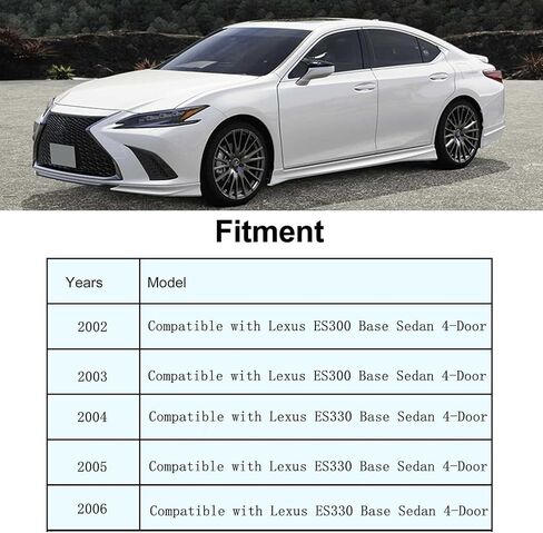 FZJDSD Black Microfiber Leather Driver Side Bottom Replacement Seat Cover Compatible with Lexus ES300 ES330 2002 2003 2004 2005 2006 in Saudi Arabia