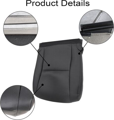 GXARTS Driver and Passenger Side Bottom Lower Replacement Leather Seat Cover Black LC20 or LB20 or LA20 Compatible with Lexus Rx350 Rx450h 2010 2011 2012 2013 2014 2015 in Saudi Arabia