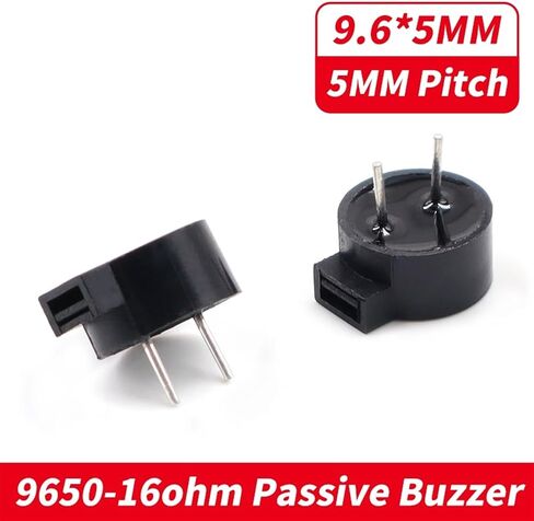 10Pcs Passive Electronic Buzzer 9.6 * 5.0MM 5.5ohm 16 Ohms 9650 Side Sound Hole Electronic Magnetic Buzzer HC9650(10pcs 9650 5.5ohm) in Saudi Arabia
