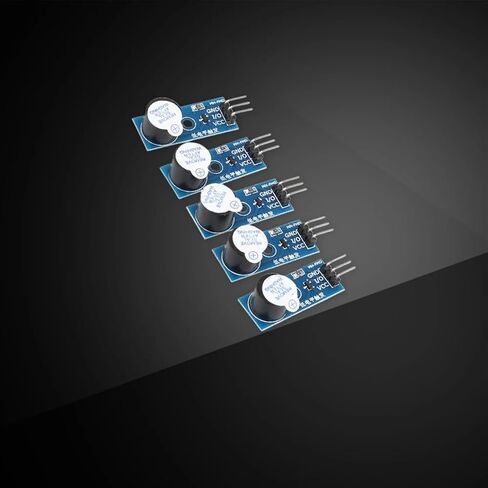 5PCS Active Buzzer Low Level Modules 3.3V-5V Buzzer Module Low Level Trigger 3 Pin Buzzer Alarm Module Electronic Component in Saudi Arabia