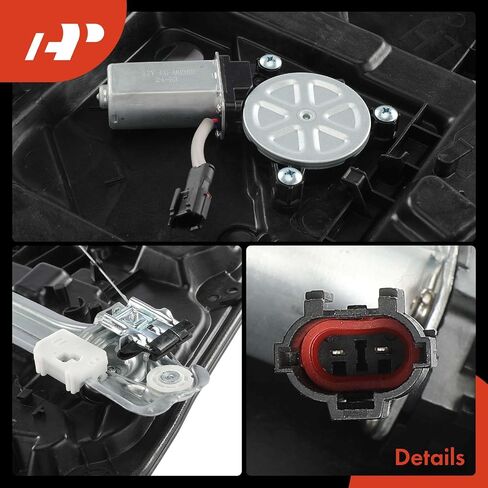 A-Premium Front Left Driver Side Electric Power Window Regulator with Motor Compatible with Hyundai Sonata 2011 2012 2013 2014 in Saudi Arabia